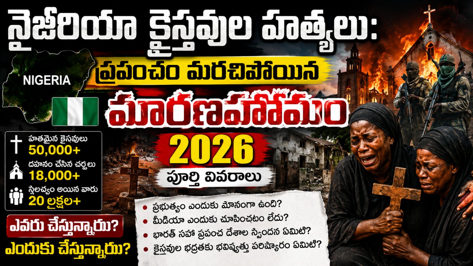 నైజీరియాలో క్రైస్తవులపై ఇస్లామిస్ట్ దాడులు 2026 — Boko Haram మరియు Fulani మిలిటెంట్లు