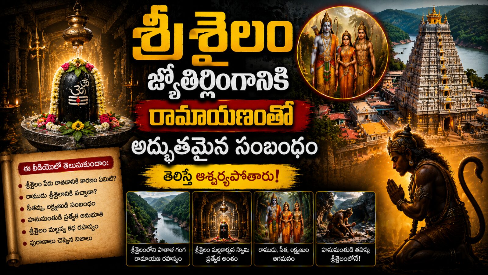 శ్రీశైలం మల్లికార్జున జ్యోతిర్లింగానికి రామాయణంతో ఉన్న 7 అద్భుతమైన సంబంధాలు