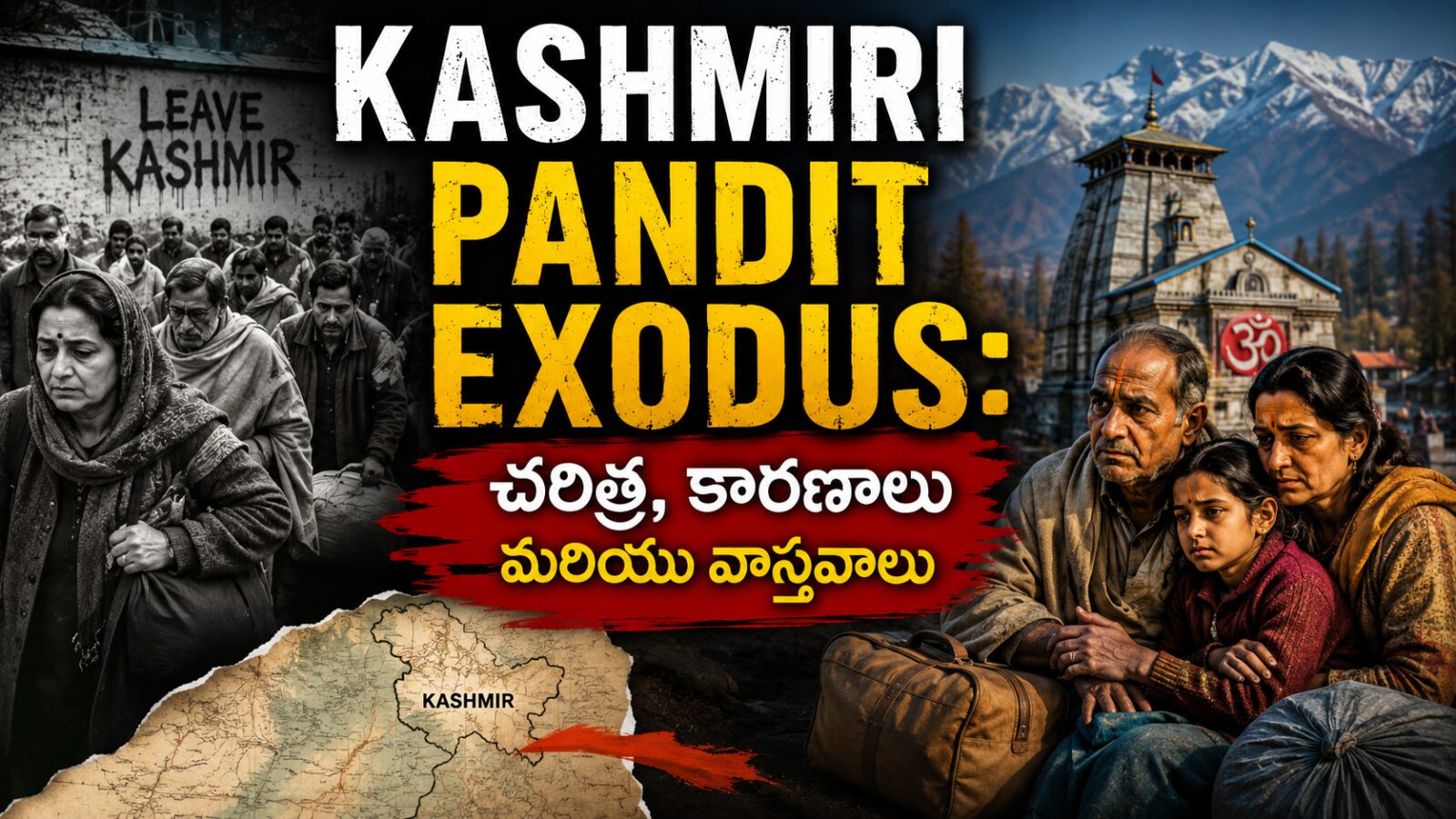 కశ్మీరీ పండిట్ల ఎక్సోడస్ చరిత్ర వలస శరణార్థుల జీవితం